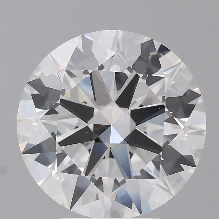 4.09 Carat Round Shaped, Excellent Cut, E Color, VS1 Clarity, IGI Certified Lab Grown Diamond