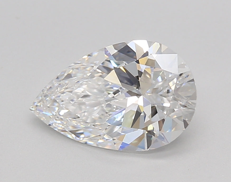 1.52 Carat Pear Shaped, Ideal Cut, D Color, VS1 Clarity, GIA Certified Lab Grown Diamond