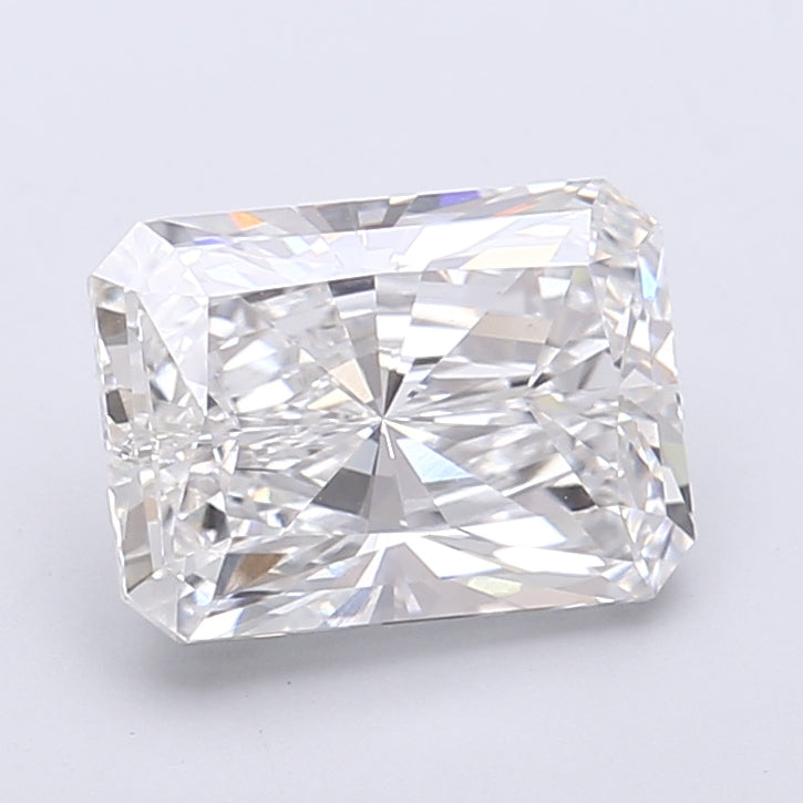 2.51 Carat Radiant Shaped, Very Good Cut, E Color, VVS2 Clarity, IGI Certified Lab Grown Diamond