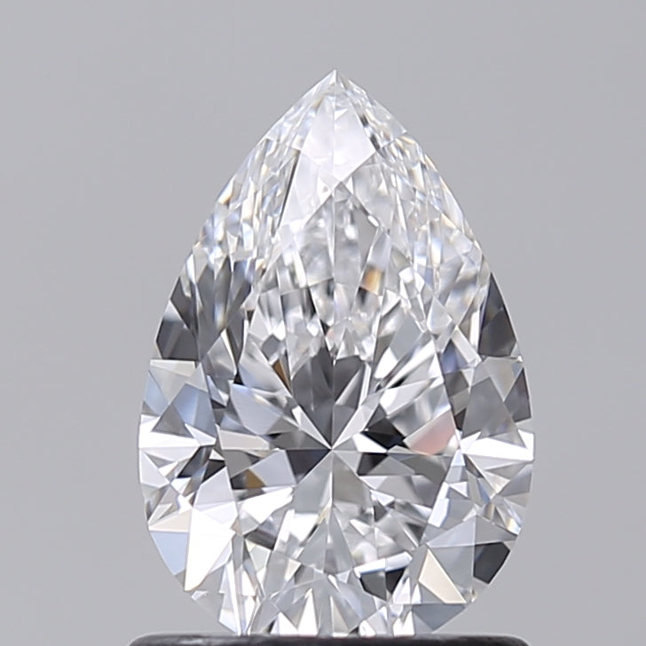 1.01 Carat Pear Shaped, Excellent Cut, D Color, VVS2 Clarity, IGI Certified Lab Grown Diamond