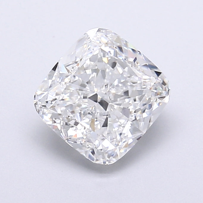 2.55 Carat Cushion Shaped, Very Good Cut, D Color, VVS1 Clarity, IGI Certified Lab Grown Diamond