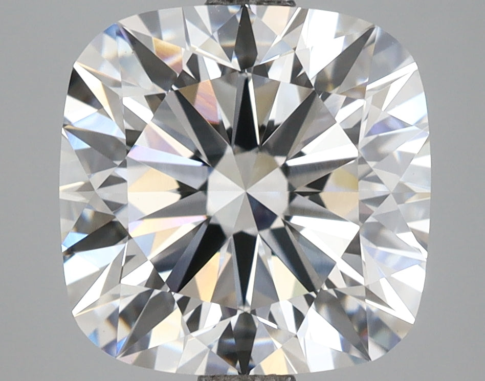 5.08 Carat Cushion Shaped, Ideal Cut, F Color, VVS1 Clarity, IGI Certified Lab Grown Diamond