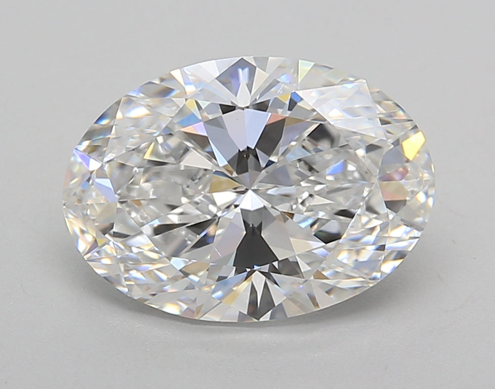 3.01 Carat Oval Shaped, Excellent Cut, E Color, VS2 Clarity, IGI Certified Lab Grown Diamond