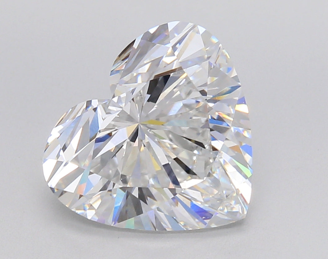 4.51 Carat Heart Shaped, Ideal Cut, D Color, VS1 Clarity, IGI Certified Lab Grown Diamond