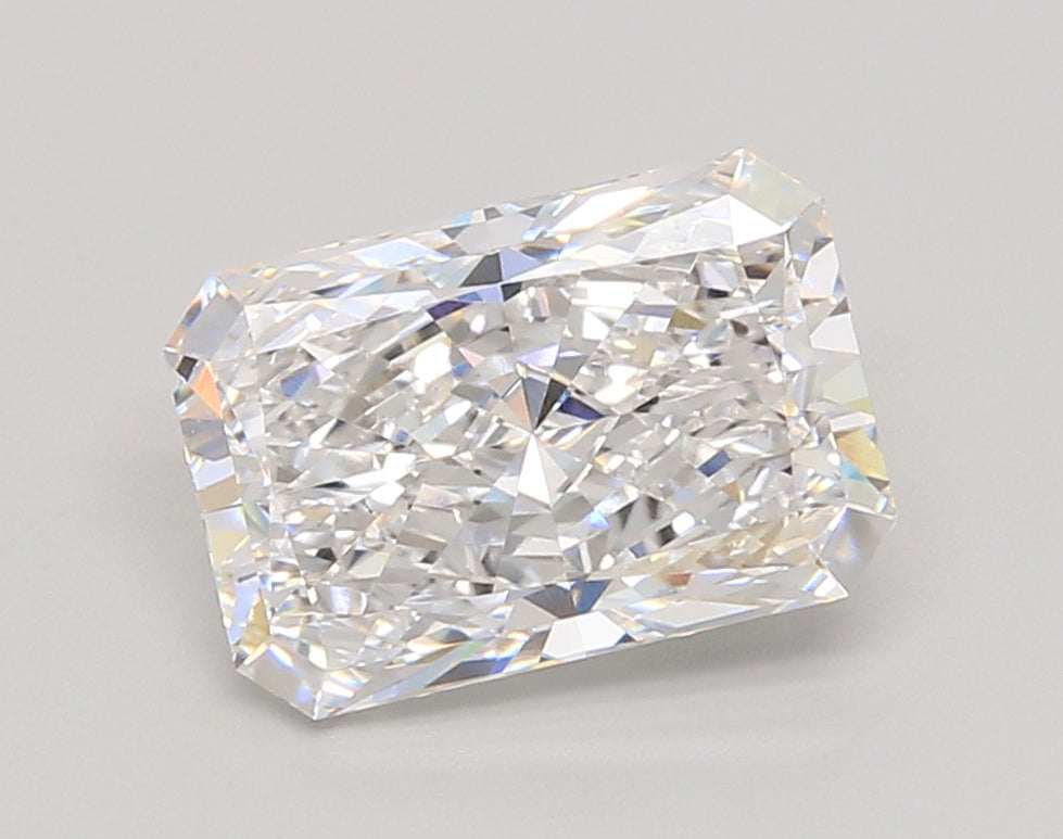 3.01 Carat Radiant Shaped, Ideal Cut, D Color, VVS1 Clarity, IGI Certified Lab Grown Diamond