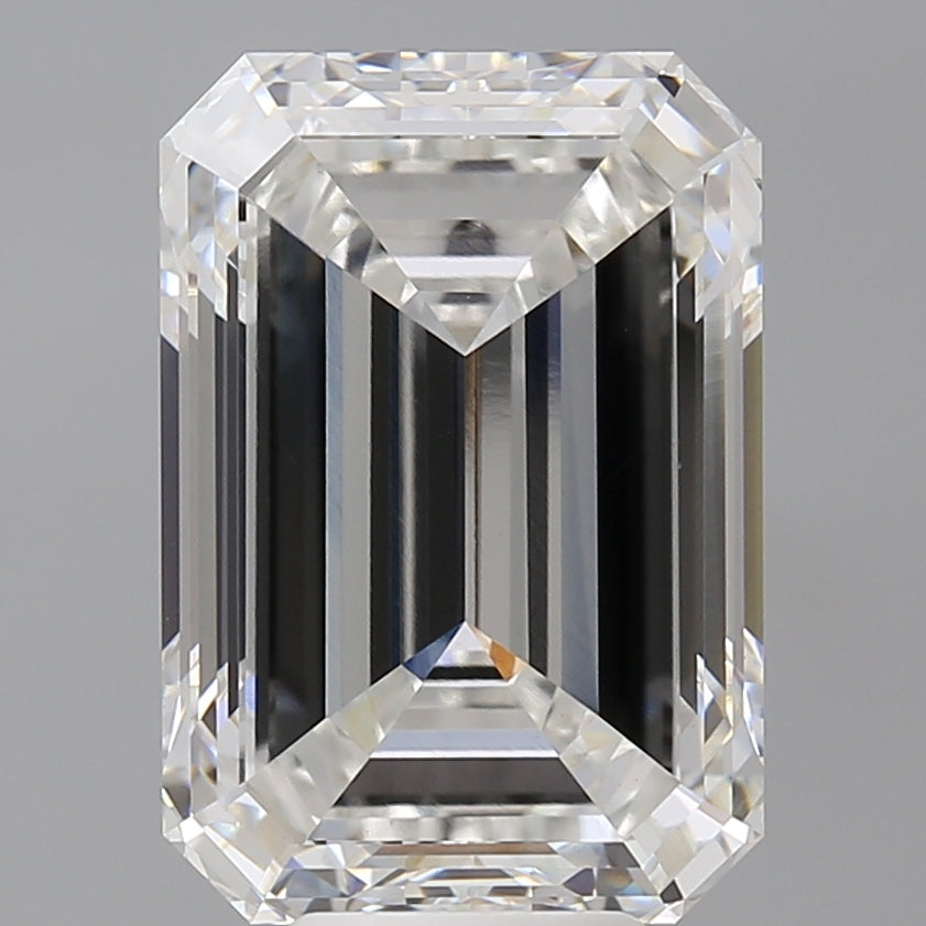 8.50 Carat Emerald Shaped, Excellent Cut, E Color, VVS2 Clarity, IGI Certified Lab Grown Diamond