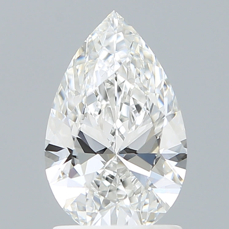 1.52 Carat Pear Shaped, Ideal Cut, E Color, VVS2 Clarity, IGI Certified Lab Grown Diamond