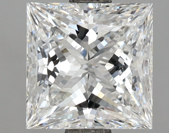 2.04 Carat Princess Shaped, Ideal Cut, D Color, VS1 Clarity, IGI Certified Lab Grown Diamond