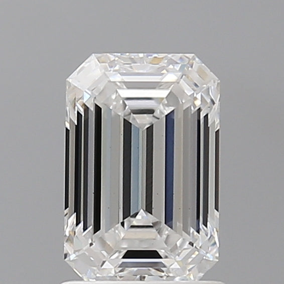 1.57 Carat Emerald Shaped, Ideal Cut, D Color, VS1 Clarity, IGI Certified Lab Grown Diamond