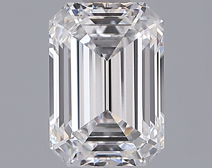 1.54 Carat Emerald Shaped, Ideal Cut, D Color, VS1 Clarity, IGI Certified Lab Grown Diamond