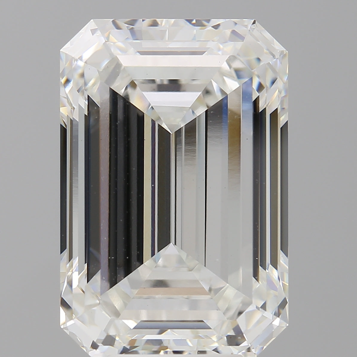 9.01 Carat Emerald Shaped, Ideal Cut, F Color, VVS2 Clarity, IGI Certified Lab Grown Diamond