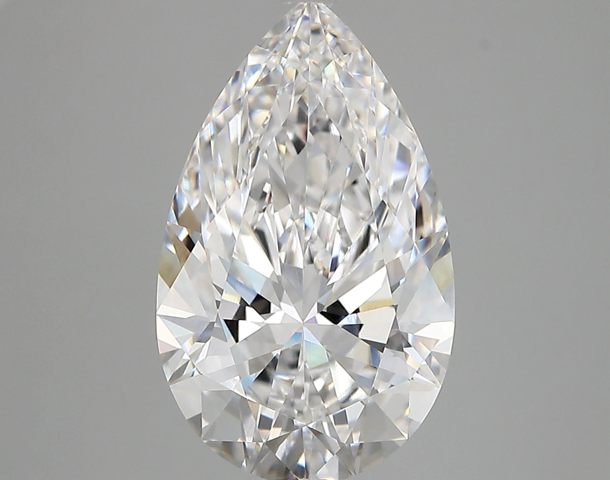 4.27 Carat Pear Shaped, Very Good Cut, D Color, VVS1 Clarity, IGI Certified Lab Grown Diamond