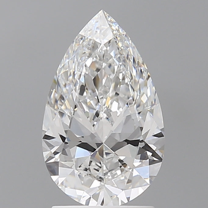2.03 Carat Pear Shaped, Ideal Cut, D Color, VS1 Clarity, IGI Certified Lab Grown Diamond