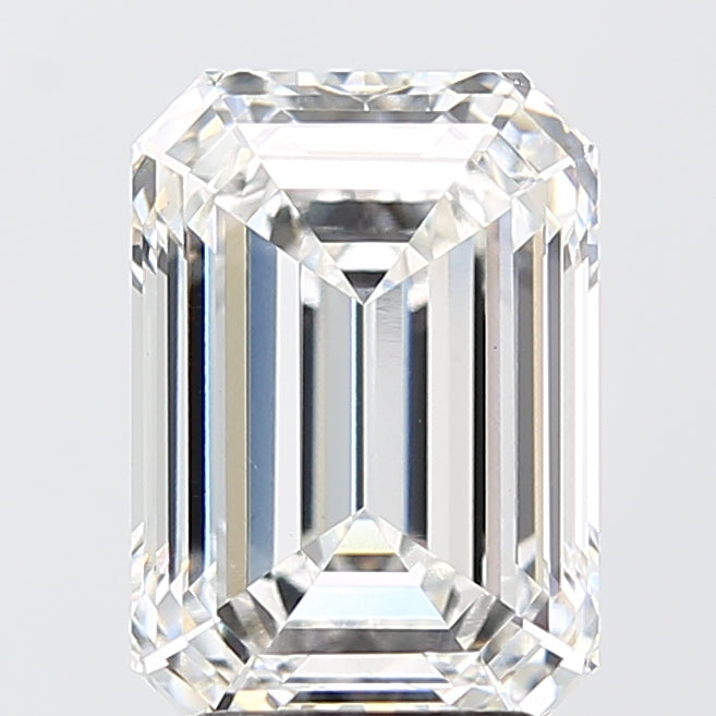 4.05 Carat Emerald Shaped, Ideal Cut, E Color, VS1 Clarity, IGI Certified Lab Grown Diamond