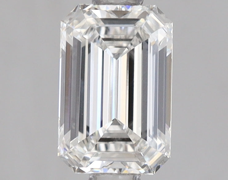 1.14 Carat Emerald Shaped, Ideal Cut, F Color, VVS1 Clarity, IGI Certified Lab Grown Diamond