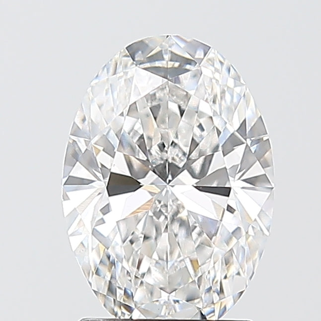1.54 Carat Oval Shaped, Ideal Cut, D Color, VVS2 Clarity, IGI Certified Lab Grown Diamond
