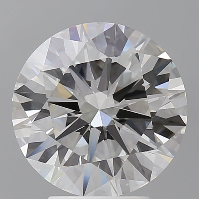 4.02 Carat Round Shaped, Excellent Cut, F Color, VVS2 Clarity, IGI Certified Lab Grown Diamond