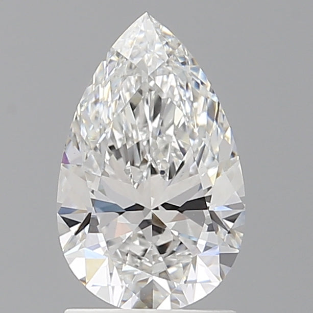 1.60 Carat Pear Shaped, Ideal Cut, E Color, VVS2 Clarity, IGI Certified Lab Grown Diamond