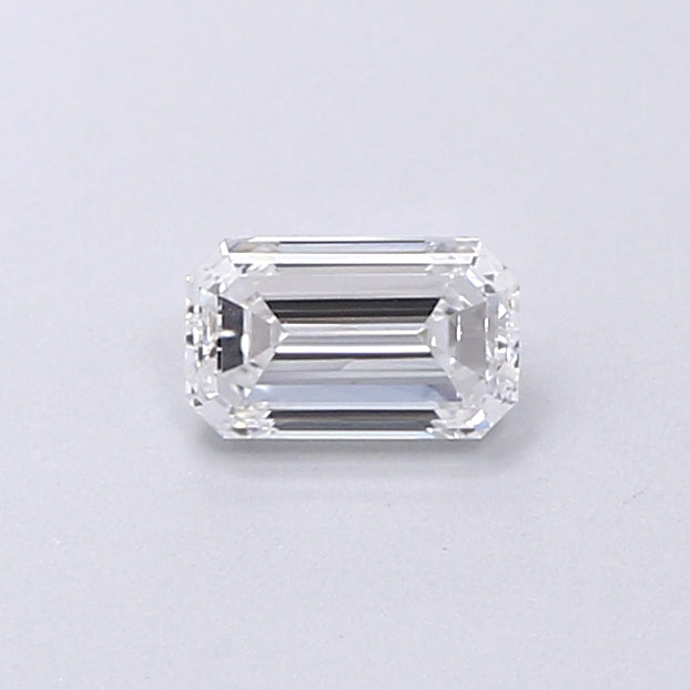 0.36 Carat Emerald Shaped, Very Good Cut, E Color, SI1 Clarity, IGI Certified Lab Grown Diamond