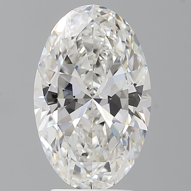 3.53 Carat Oval Shaped, Ideal Cut, F Color, VVS2 Clarity, IGI Certified Lab Grown Diamond