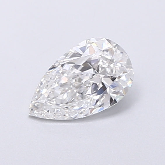 0.69 Carat Pear Shaped, Very Good Cut, D Color, VVS2 Clarity, IGI Certified Lab Grown Diamond