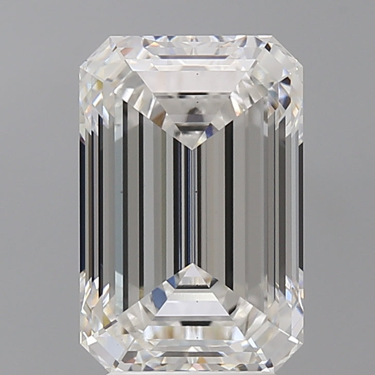 4.60 Carat Emerald Shaped, Ideal Cut, E Color, VS1 Clarity, IGI Certified Lab Grown Diamond