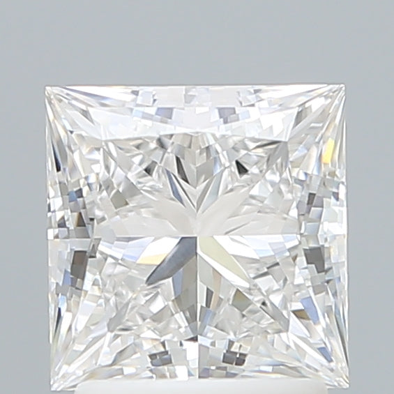 2.10 Carat Princess Shaped, Ideal Cut, E Color, VVS2 Clarity, IGI Certified Lab Grown Diamond