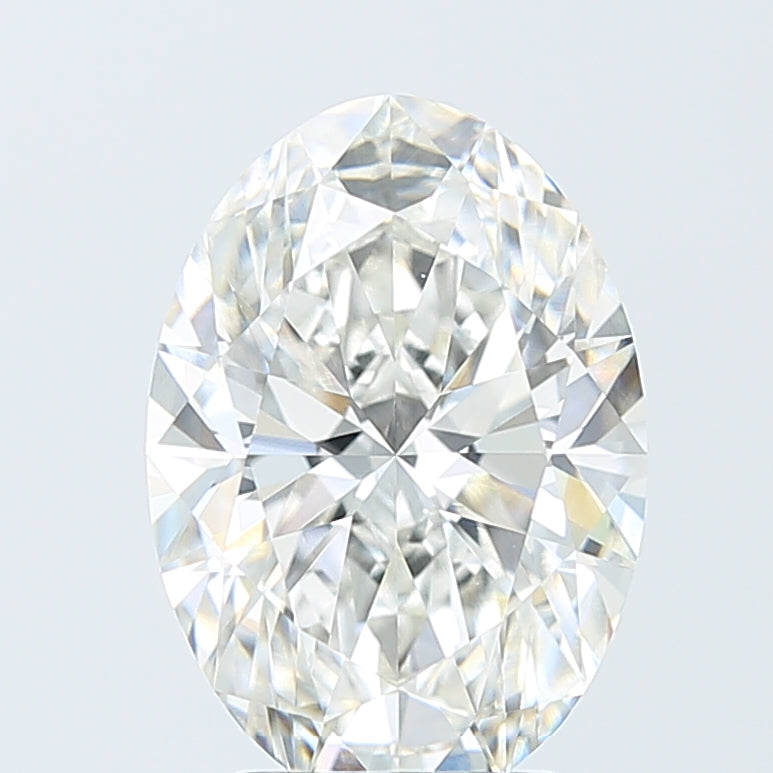 4.09 Carat Oval Shaped, Ideal Cut, F Color, VS1 Clarity, IGI Certified Lab Grown Diamond