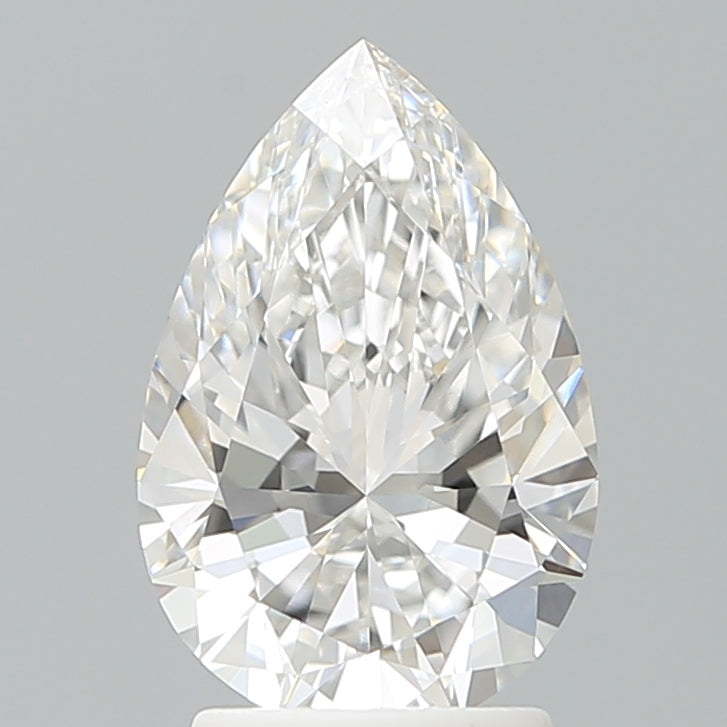 2.35 Carat Pear Shaped, Ideal Cut, E Color, VVS2 Clarity, IGI Certified Lab Grown Diamond