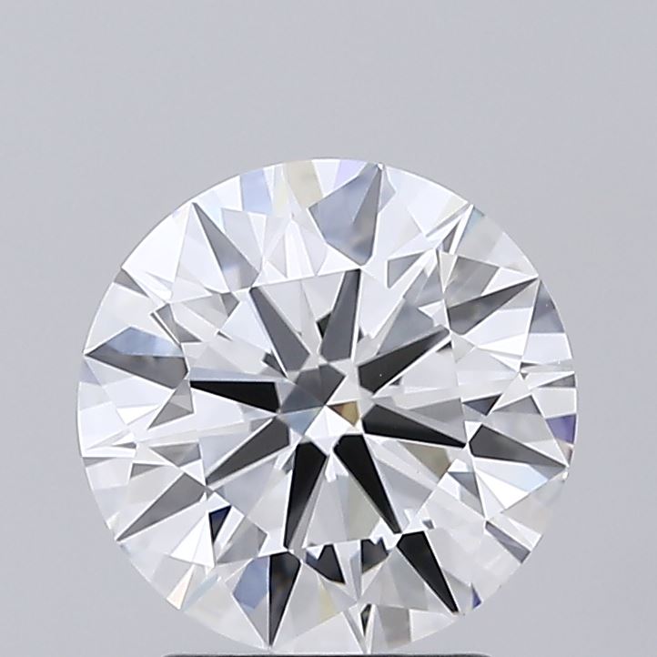 2.14 Carat Round Shaped, Ideal Cut, D Color, VVS2 Clarity, IGI Certified Lab Grown Diamond