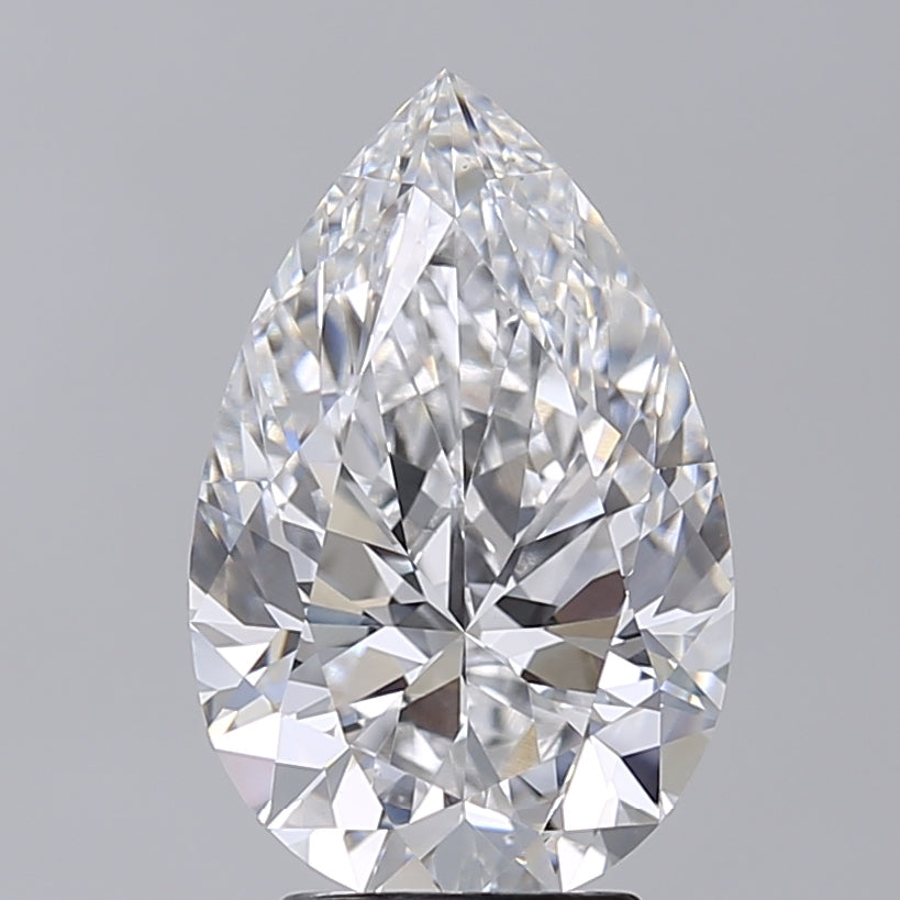 4.00 Carat Pear Shaped, Very Good Cut, D Color, VS1 Clarity, IGI Certified Lab Grown Diamond