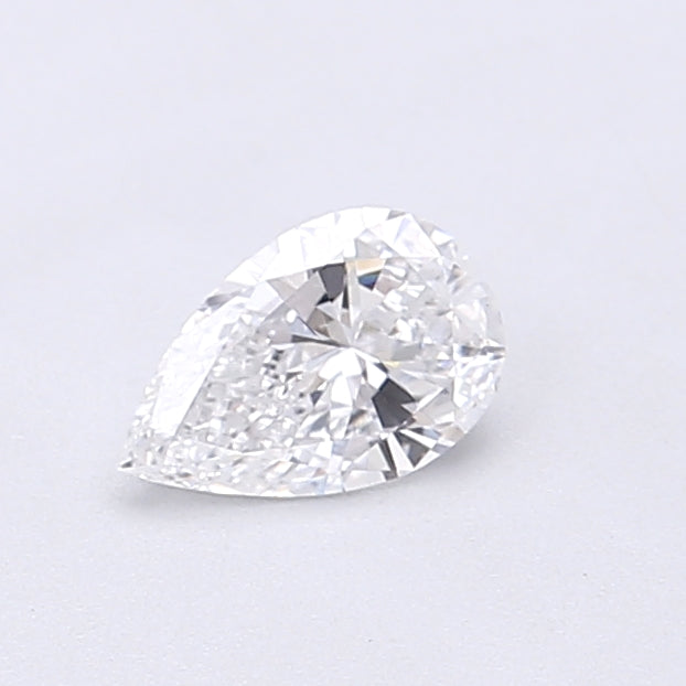 0.39 Carat Pear Shaped, Very Good Cut, D Color, VVS2 Clarity, IGI Certified Lab Grown Diamond