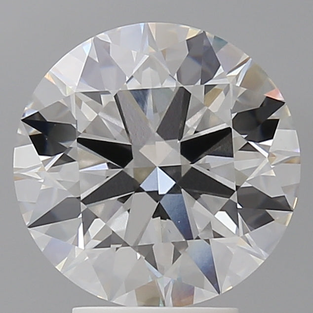 4.03 Carat Round Shaped, Ideal Cut, E Color, VVS2 Clarity, IGI Certified Lab Grown Diamond