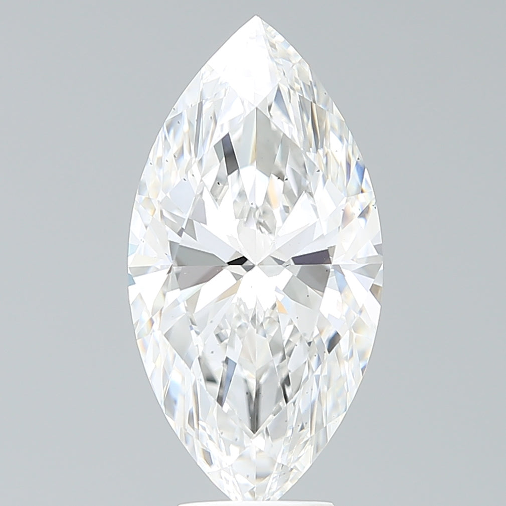 5.25 Carat Marquise Shaped, Ideal Cut, F Color, VS2 Clarity, IGI Certified Lab Grown Diamond
