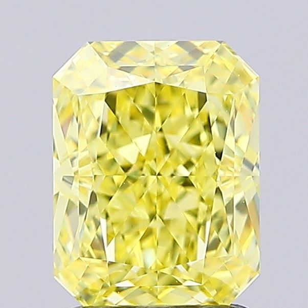 1.55 Carat Radiant Shaped, Ideal Cut, VVS2 Clarity, IGI Certified Lab Grown Diamond