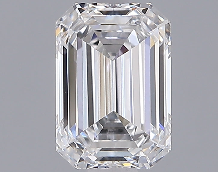 1.55 Carat Emerald Shaped, Ideal Cut, D Color, VS1 Clarity, IGI Certified Lab Grown Diamond