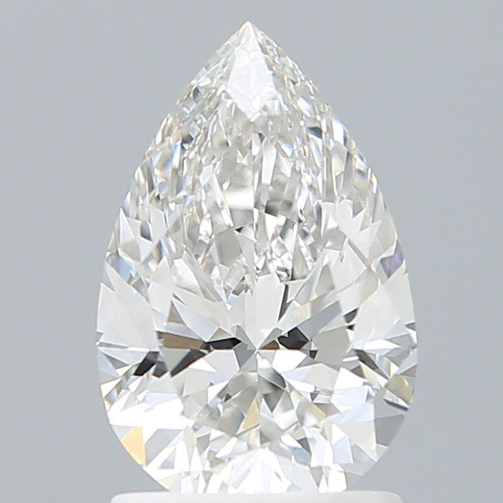1.58 Carat Pear Shaped, Ideal Cut, F Color, VVS2 Clarity, IGI Certified Lab Grown Diamond