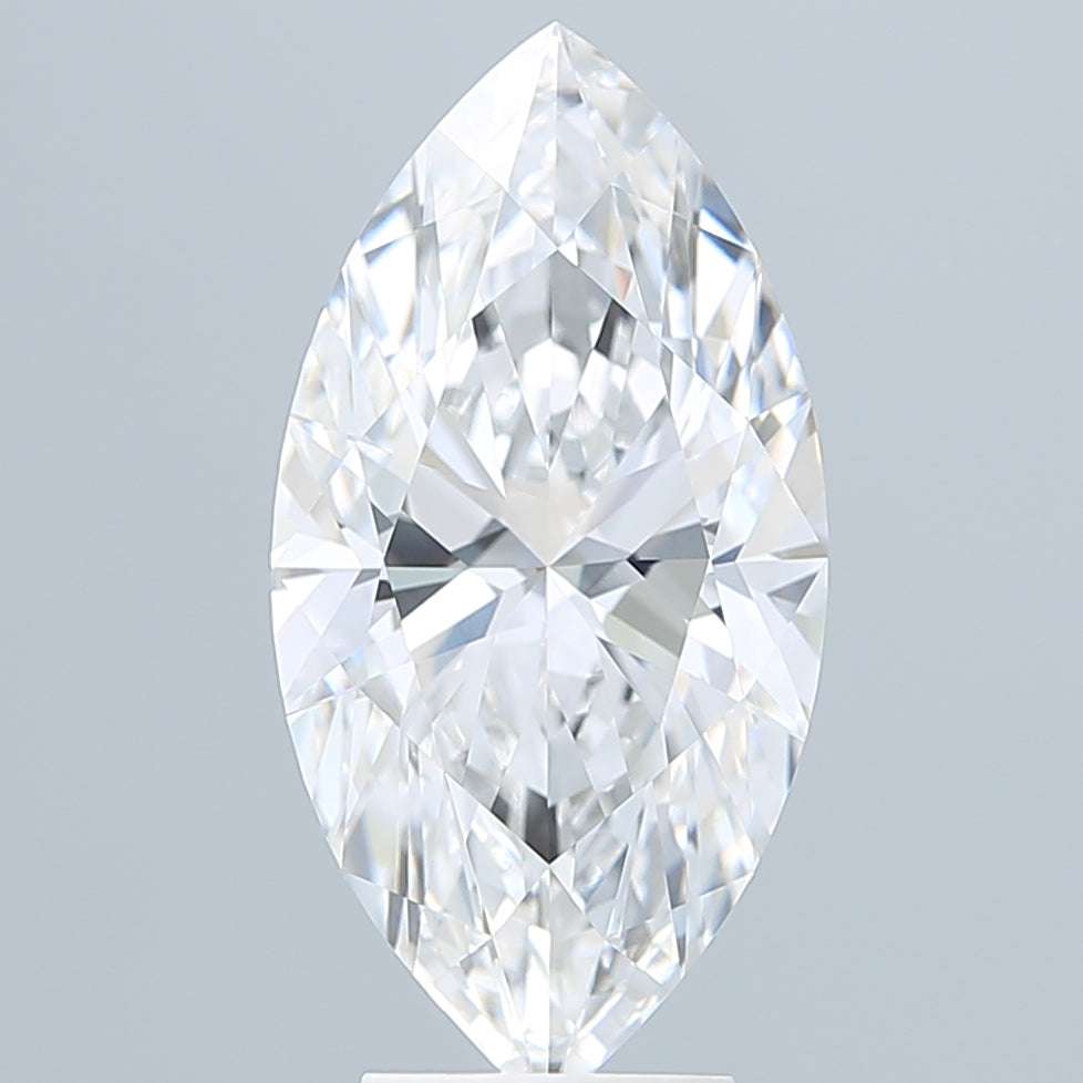 5.01 Carat Marquise Shaped, Ideal Cut, E Color, VVS1 Clarity, IGI Certified Lab Grown Diamond