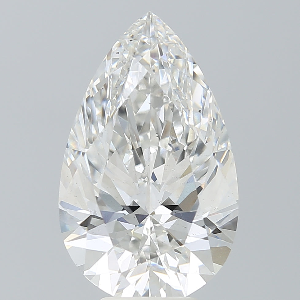6.78 Carat Pear Shaped, Ideal Cut, F Color, VS2 Clarity, IGI Certified Lab Grown Diamond
