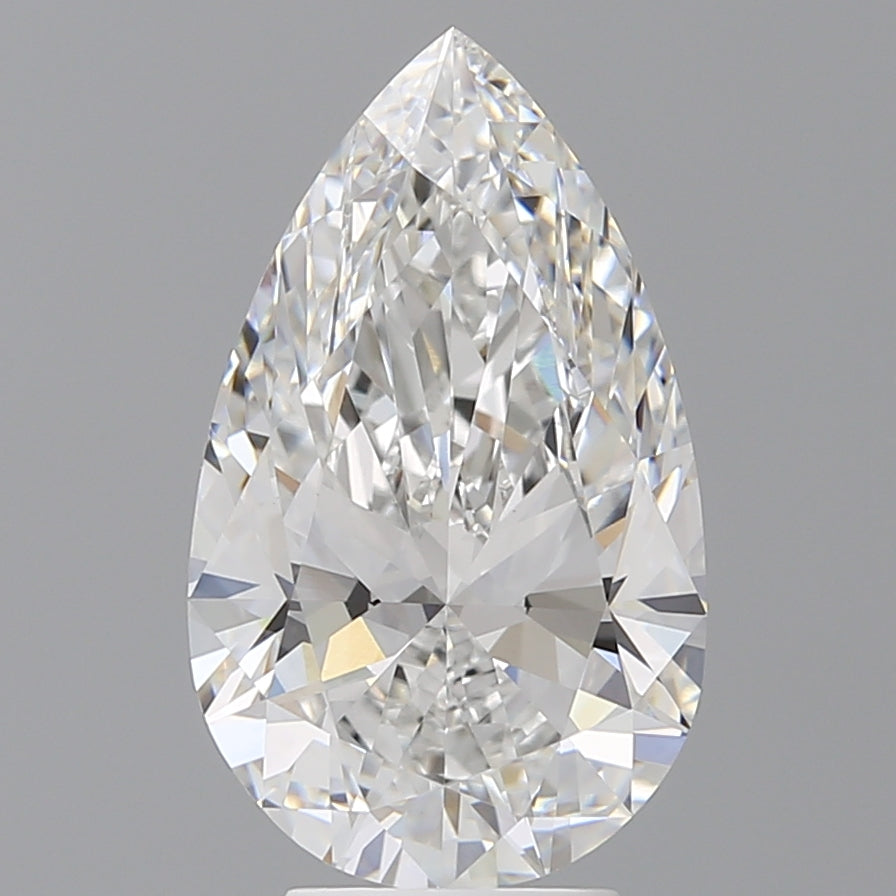 4.59 Carat Pear Shaped, Ideal Cut, E Color, VVS2 Clarity, IGI Certified Lab Grown Diamond