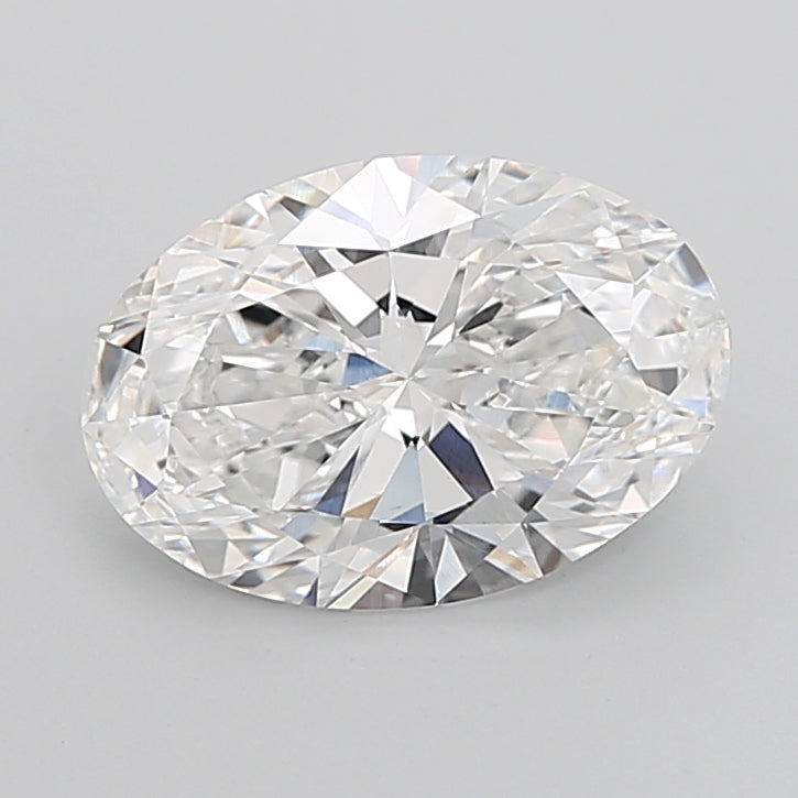 6.04 Carat Oval Shaped, Ideal Cut, D Color, VVS2 Clarity, IGI Certified Lab Grown Diamond