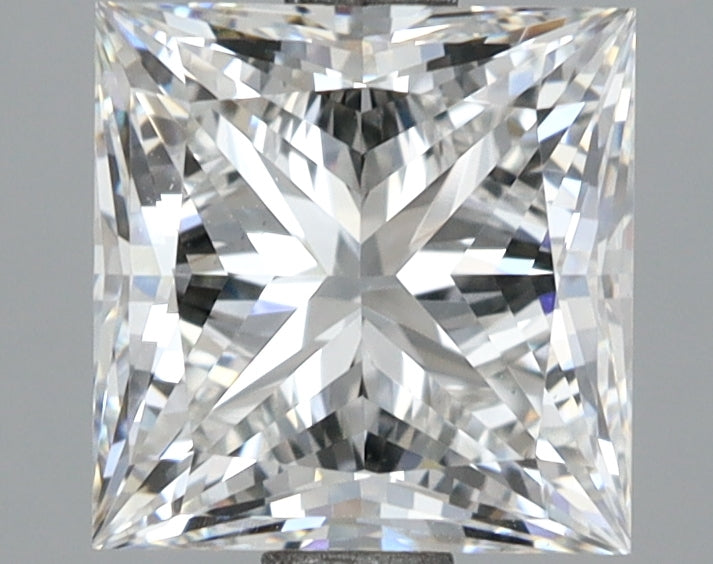 2.62 Carat Princess Shaped, Ideal Cut, E Color, VS1 Clarity, IGI Certified Lab Grown Diamond