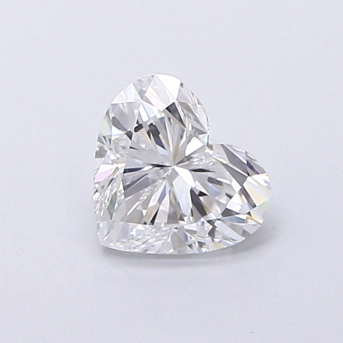 0.92 Carat Heart Shaped, Very Good Cut, D Color, VVS2 Clarity, IGI Certified Lab Grown Diamond