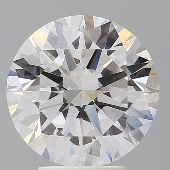 4.03 Carat Round Shaped, Excellent Cut, E Color, VVS2 Clarity, IGI Certified Lab Grown Diamond