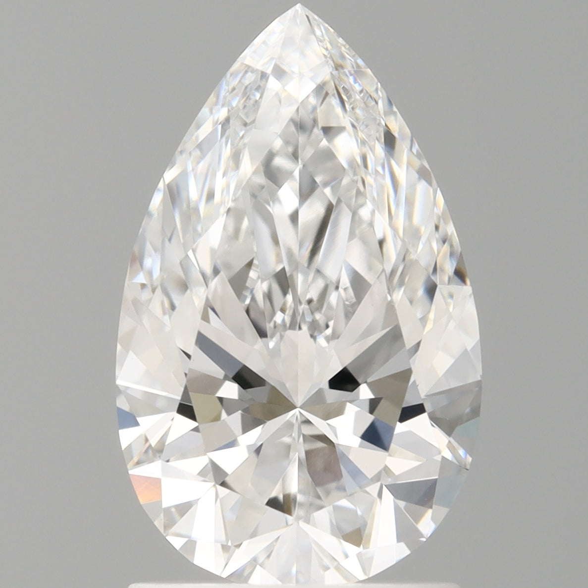 1.59 Carat Pear Shaped, Ideal Cut, D Color, VVS2 Clarity, IGI Certified Lab Grown Diamond