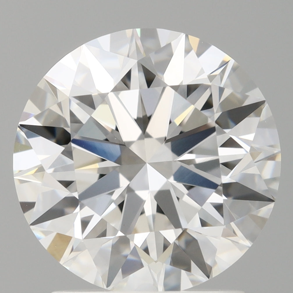 2.10 Carat Round Shaped, Ideal Cut, E Color, VVS2 Clarity, IGI Certified Lab Grown Diamond