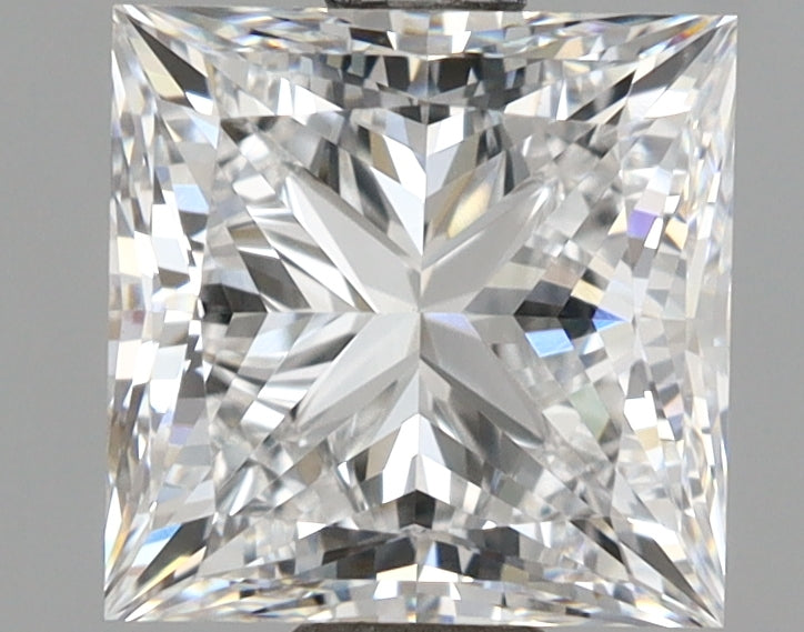 2.96 Carat Princess Shaped, Excellent Cut, E Color, VVS2 Clarity, IGI Certified Lab Grown Diamond