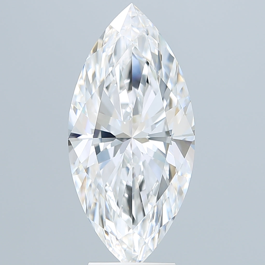 5.09 Carat Marquise Shaped, Ideal Cut, E Color, VVS1 Clarity, IGI Certified Lab Grown Diamond