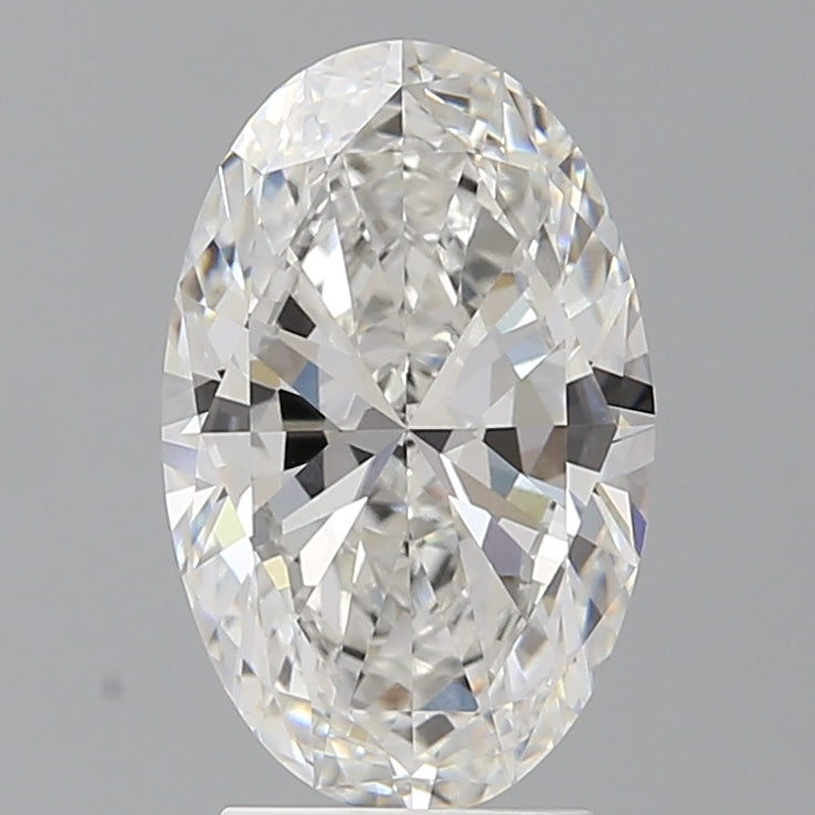 3.00 Carat Oval Shaped, Excellent Cut, F Color, VVS2 Clarity, IGI Certified Lab Grown Diamond