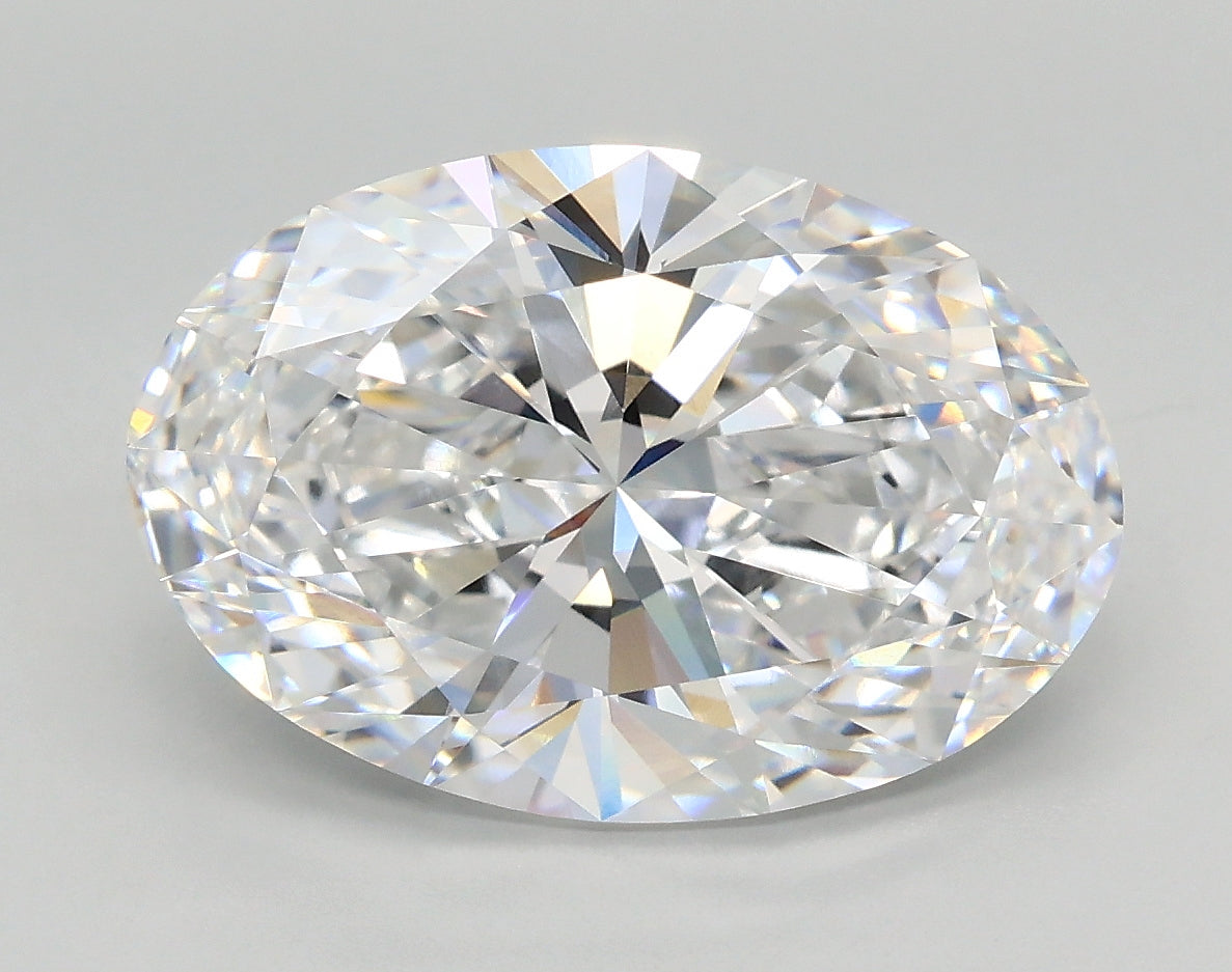 4.52 Carat Oval Shaped, Very Good Cut, D Color, VVS1 Clarity, IGI Certified Lab Grown Diamond